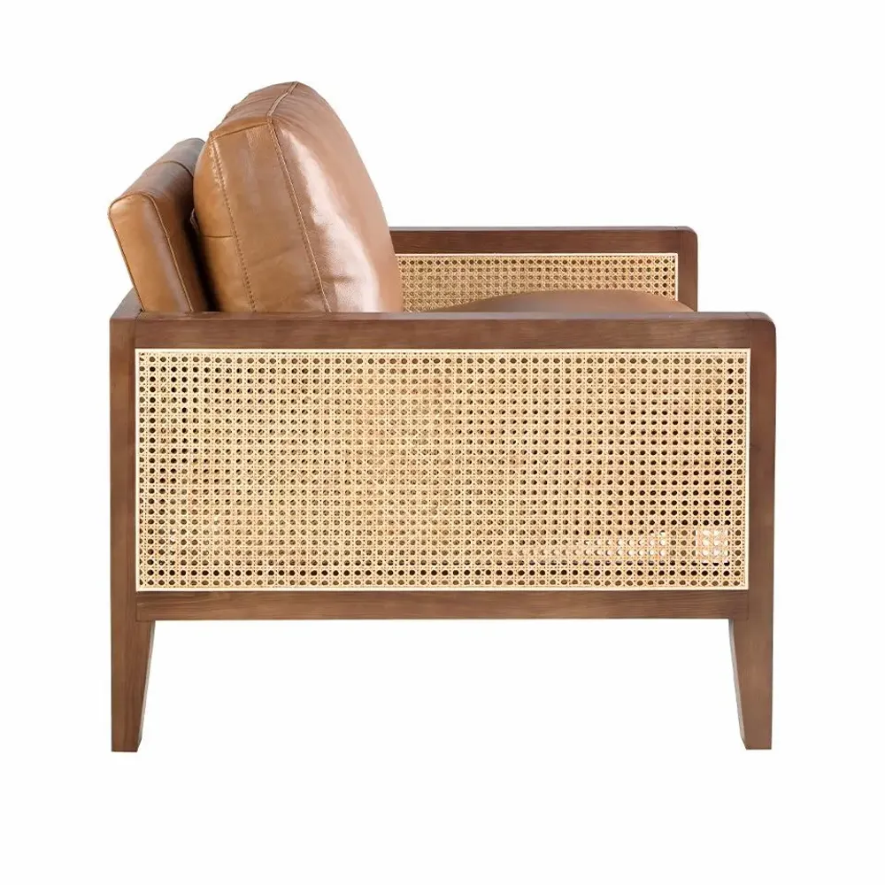 Fauteuils - Fauteuil en cuir marron - ANGEL CERDÁ