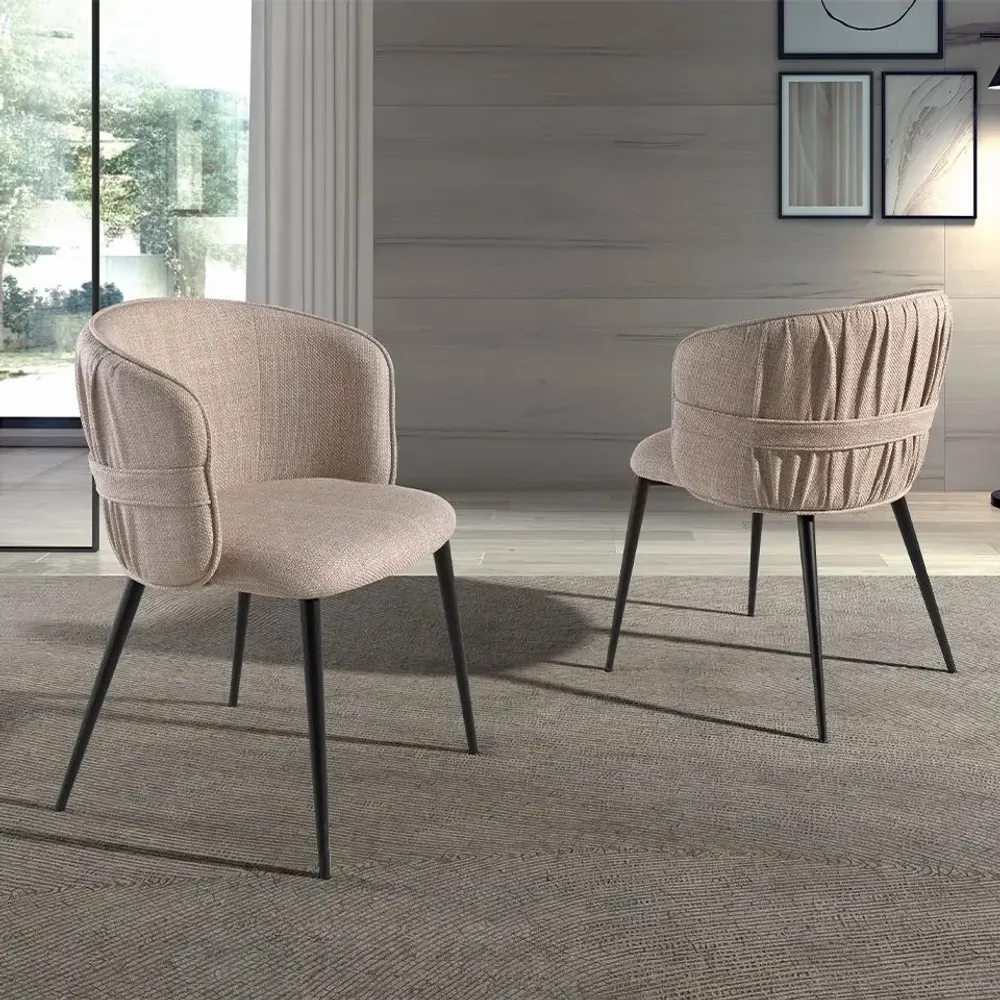 Chairs - Brown fabric chair - ANGEL CERDÁ