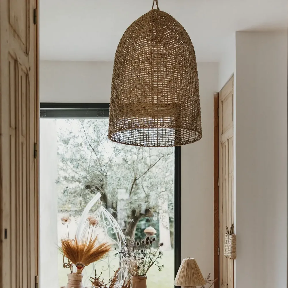 Blinds - PALM ROPE BRAIDED LIGHT FIXTURES - COSYDAR-DECO