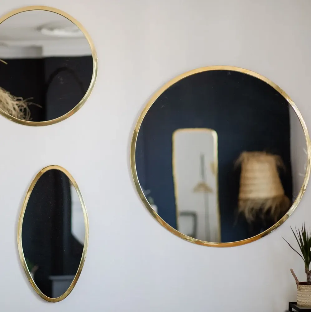 Miroirs - Miroirs en laiton artisanaux – Élégance intemporelle COSYDAR-DECO - COSYDAR-DECO