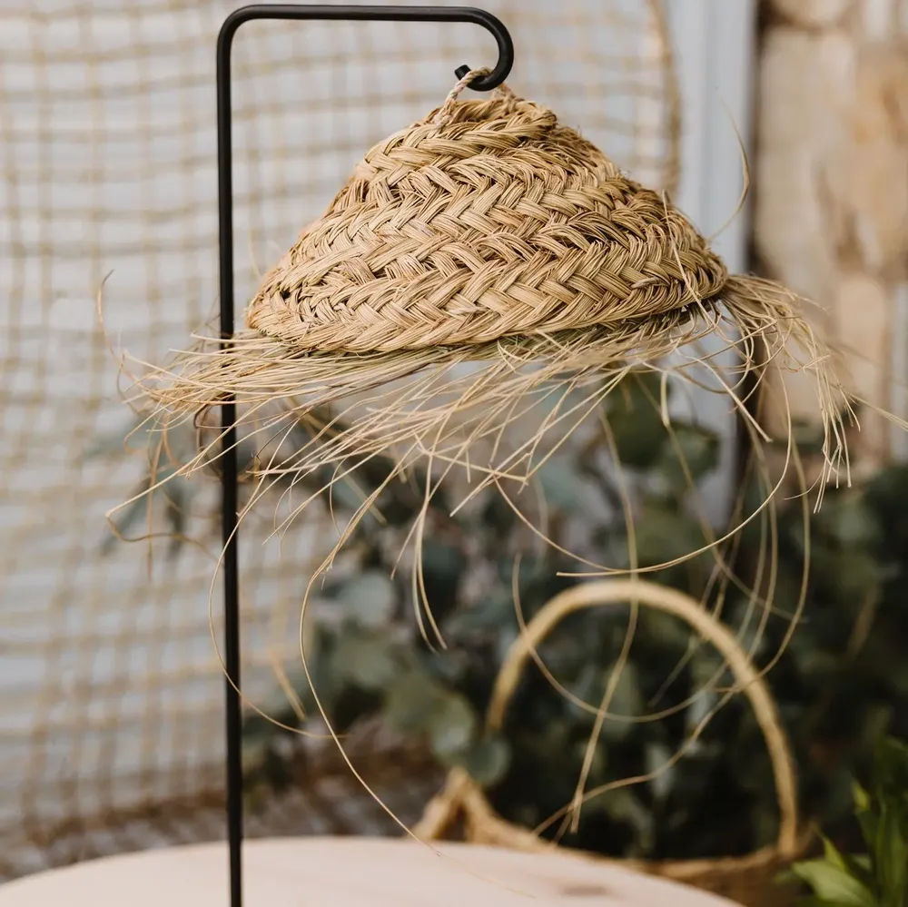 Suspensions extérieures - Suspensions en fibre naturelle tressée – Luminaires bohèmes chic - COSYDAR-DECO