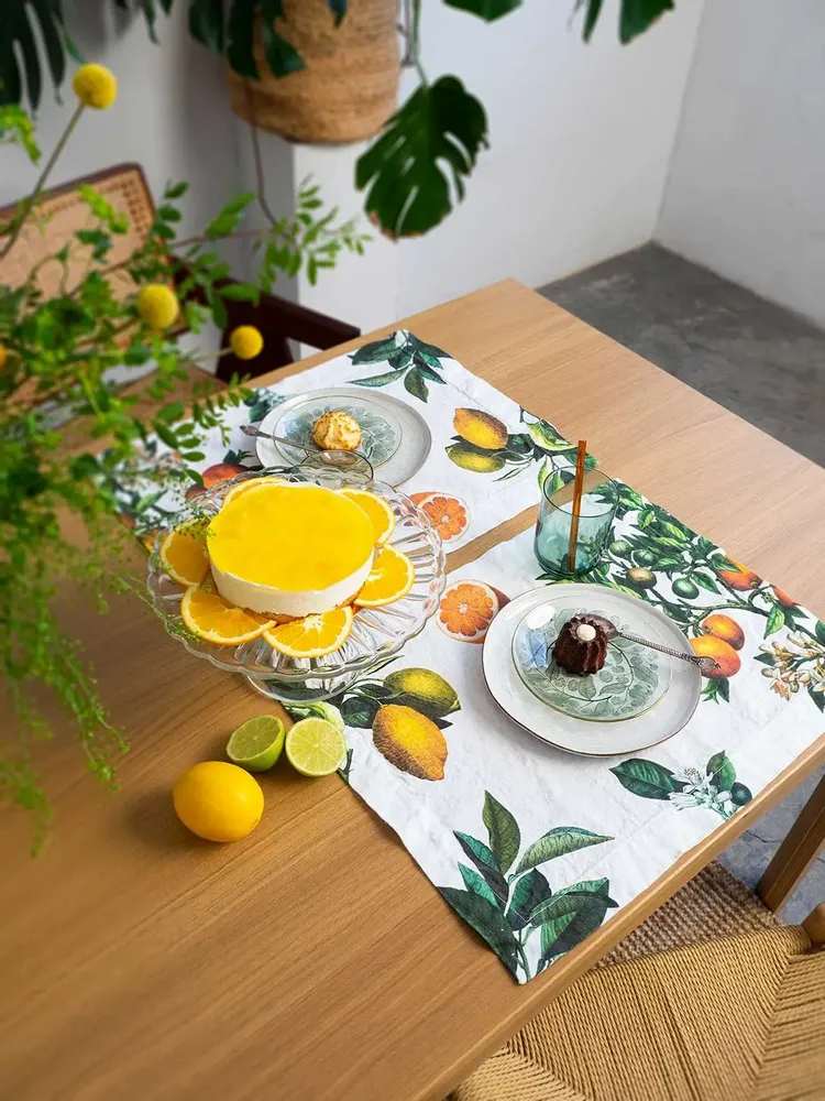 Objets de décoration - Sets de table en Lin lavé  │ AGRUMES - LINOROOM 100% LINEN TEXTILES