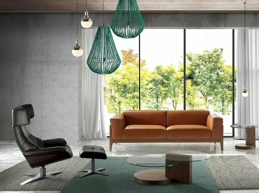 Armchairs - Swivel armchair upholstered cowhide leather - ANGEL CERDÁ