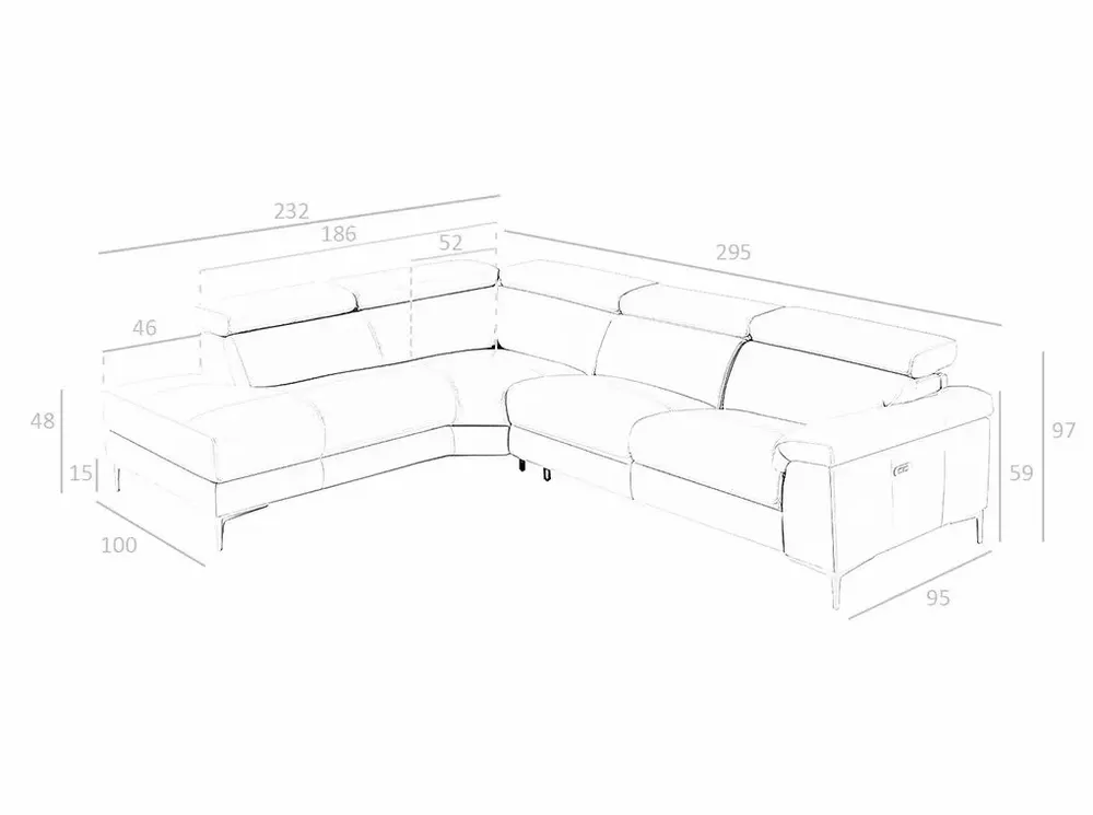 Sofas - Cowhide corner sofa relax mechanisms - ANGEL CERDÁ