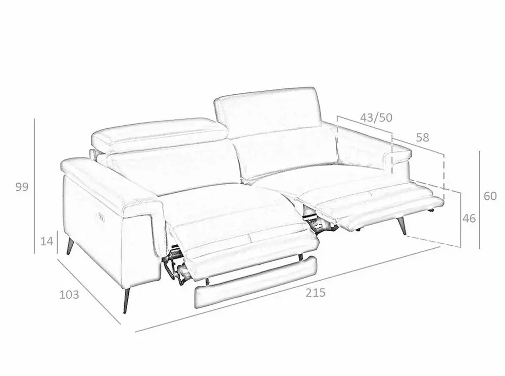 Sofas - 3 seater sofa upholstered in cowhide leather - ANGEL CERDÁ