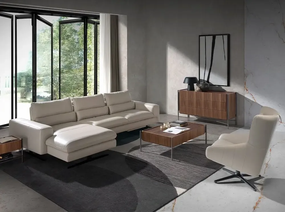 Fauteuils - Fauteuil pivotant en cuir avec coussin amovible - ANGEL CERDÁ