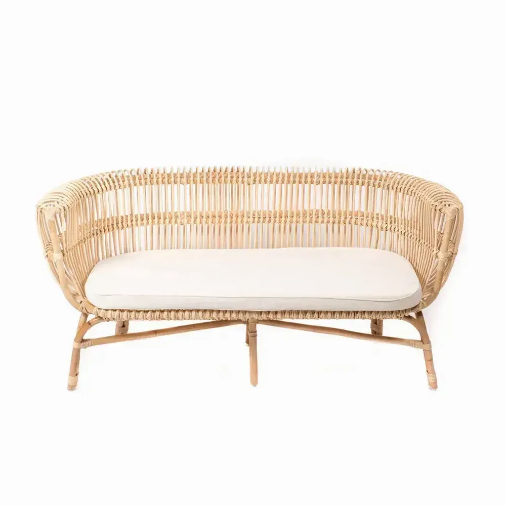 Sofas - Rattan bench with cushion - HAVANA - HYDILE