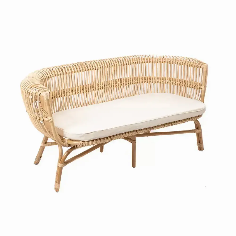 Sofas - Rattan bench with cushion - HAVANA - HYDILE