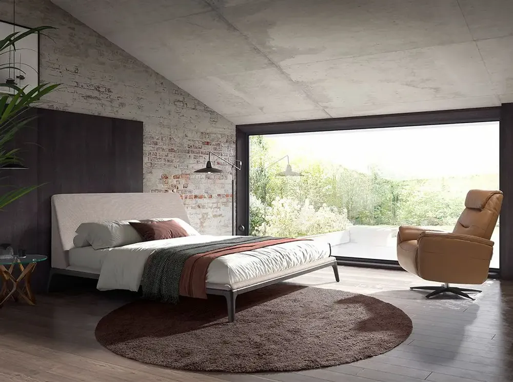 Fauteuils - Fauteuil pivotant en cuir marron - ANGEL CERDÁ