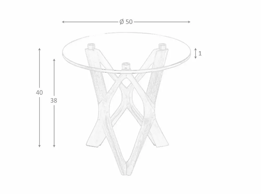 Autres tables  - Table d'angle ronde en verre trempé et noyer - ANGEL CERDÁ