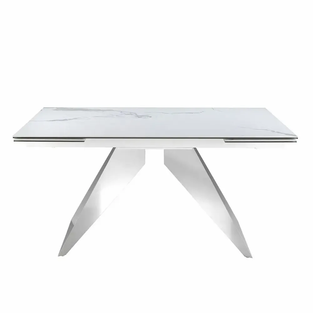 Dining Tables - Rectangular porcelain marble extending dining table - ANGEL CERDÁ