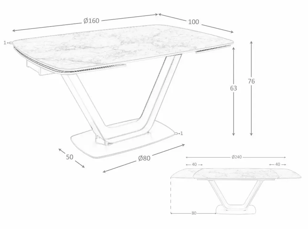 Dining Tables - Oval Barrel porcelain marble extending dining table - ANGEL CERDÁ