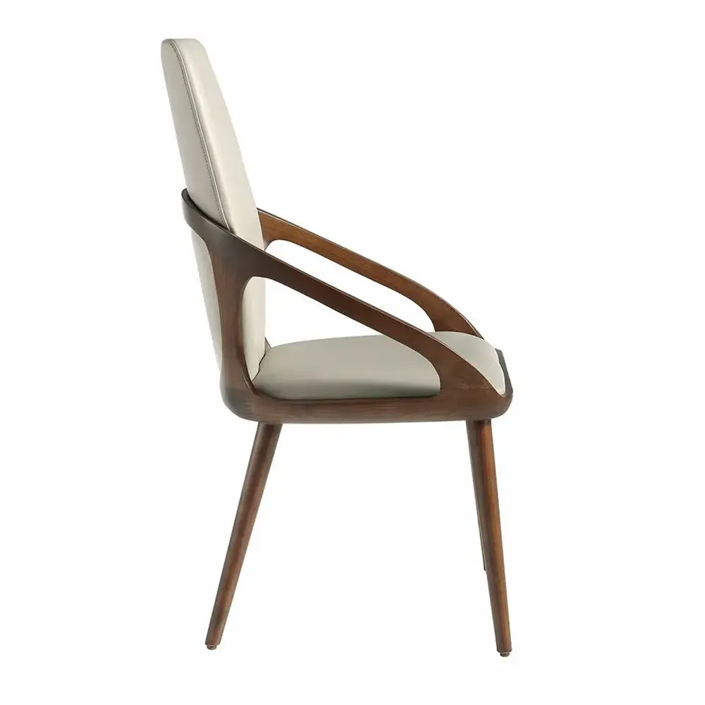 Chaises - Chaise de table à manger rembourrée en simili cuir - ANGEL CERDÁ