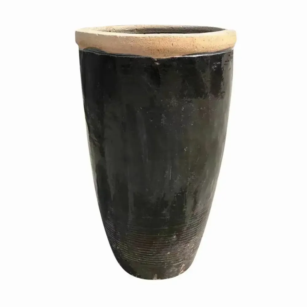 Ceramic - Lacquered old jar - PAGODA INTERNATIONAL