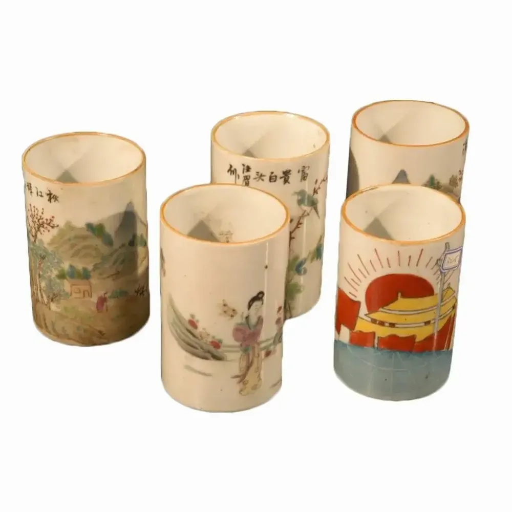 Decorative objects - Old porcelain set - Japanese hand painted - PAGODA INTERNATIONAL