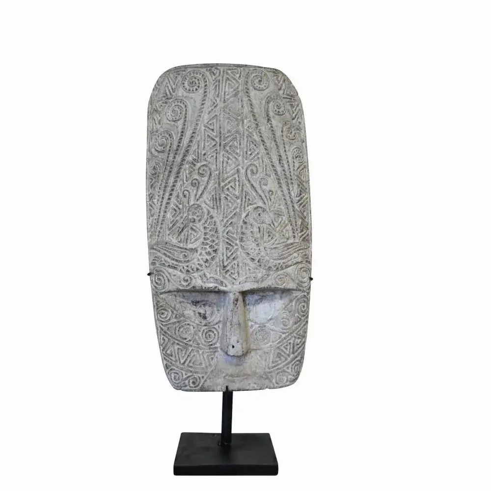 Sculptures, statuettes and miniatures - Wooden masks on stand - PAGODA INTERNATIONAL
