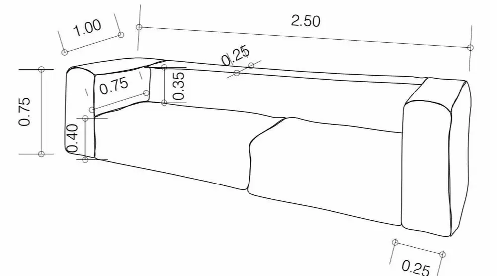 Sofas - 3-seater modular and removable interior sofa - MX HOME