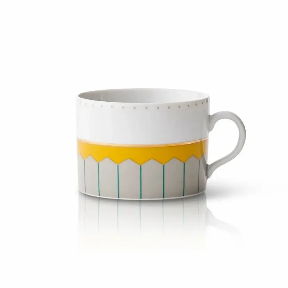 Mugs - Golden Hour Tea Cup with Saucer - REFLECTIONS COPENHAGEN