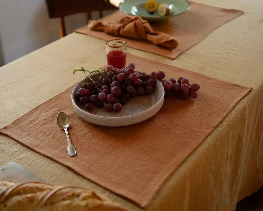 Napkins - Table linen - Tablecloths - COULEUR CHANVRE