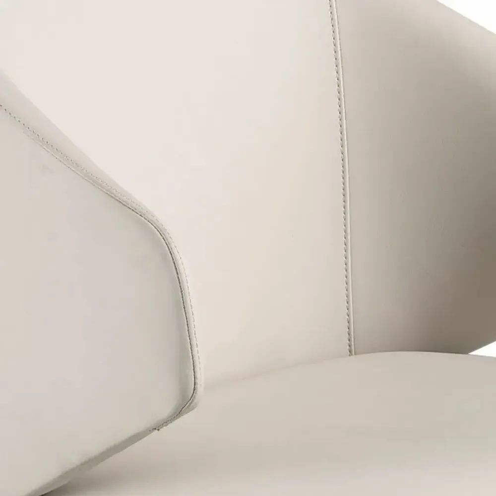 Chairs - Cream leatherette chair - ANGEL CERDÁ