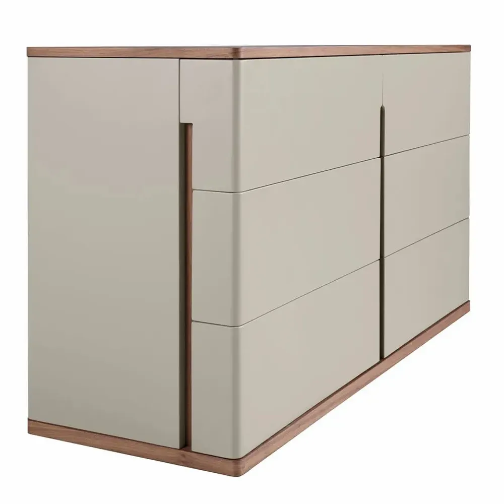 Chests of drawers - Chest of drawers in grey wood and walnut - ANGEL CERDÁ