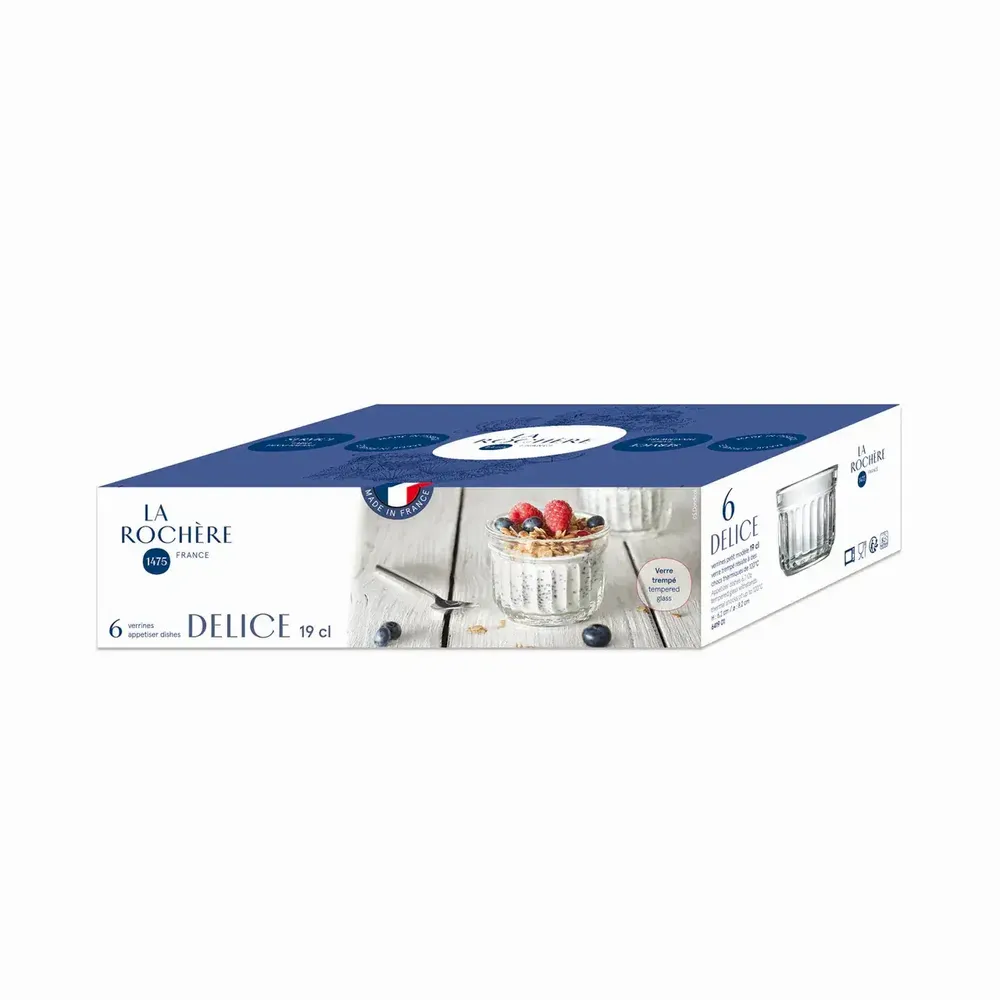 Bols - Lot de 6 verrines petit modèle DELICE - LA ROCHÈRE