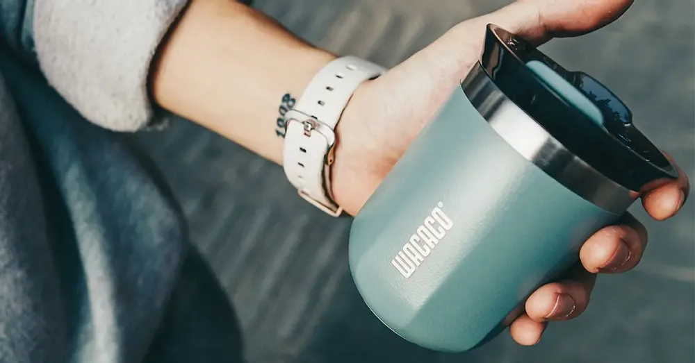 Mugs - WACACO Octaroma Classico Vacuum Insulated Coffee Mug, 6 fl oz (180ml) - WACACO COMPANY LIMITED