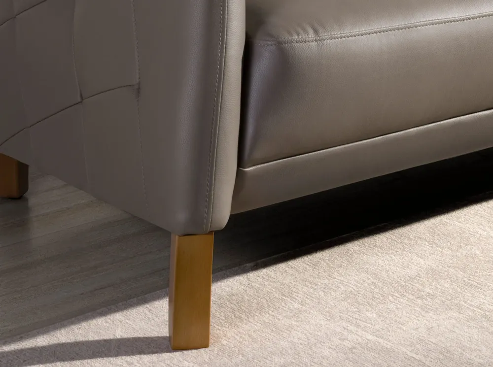 Sofas - Chester sofa 3 seater grey leather - ANGEL CERDÁ