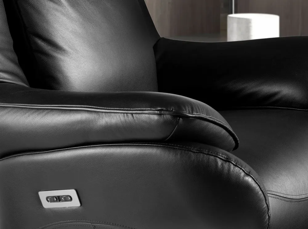 Armchairs - Black leather swivel armchair - ANGEL CERDÁ