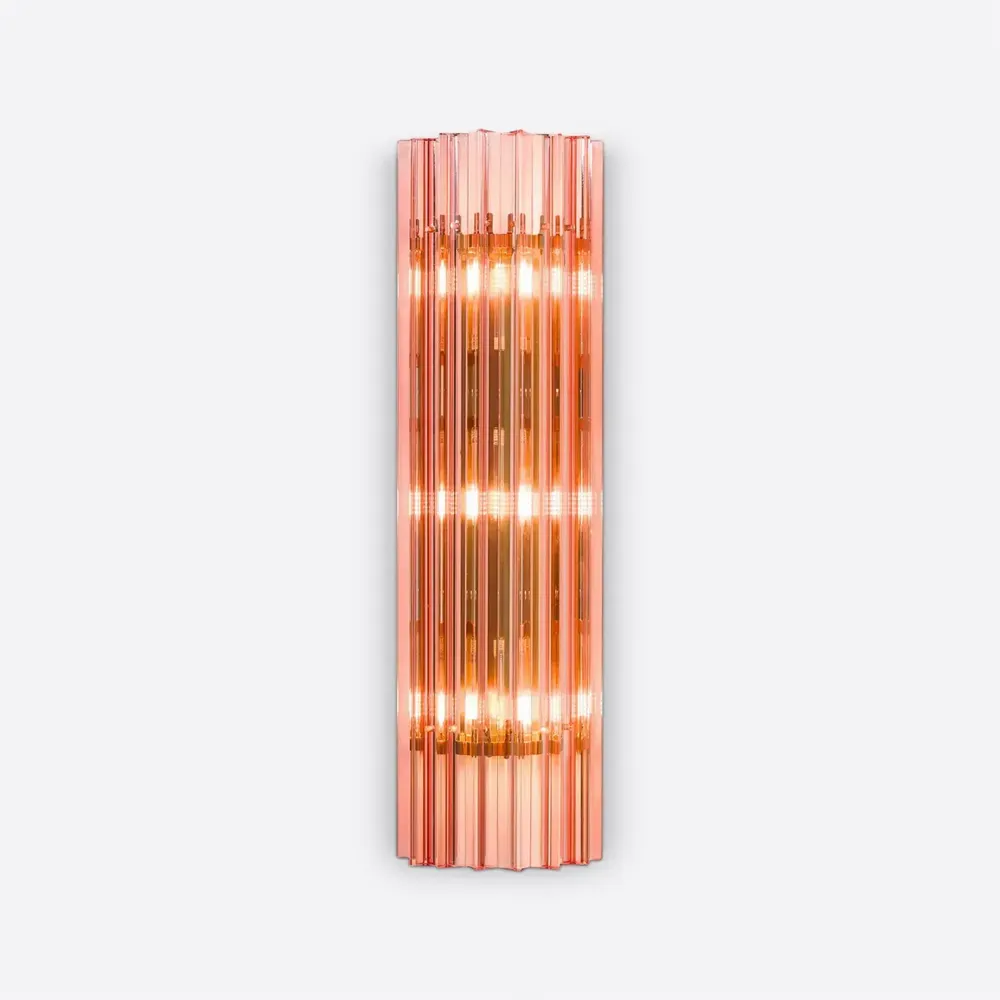 Wall lamps - Large Pink Amaro Wall Light - PURE WHITE LINES EUROPE