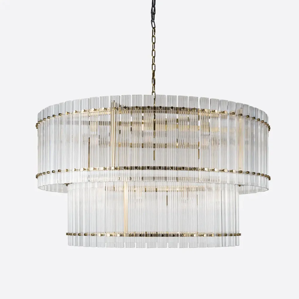 Plafonniers - Grand lustre double San Francisco - PURE WHITE LINES EUROPE