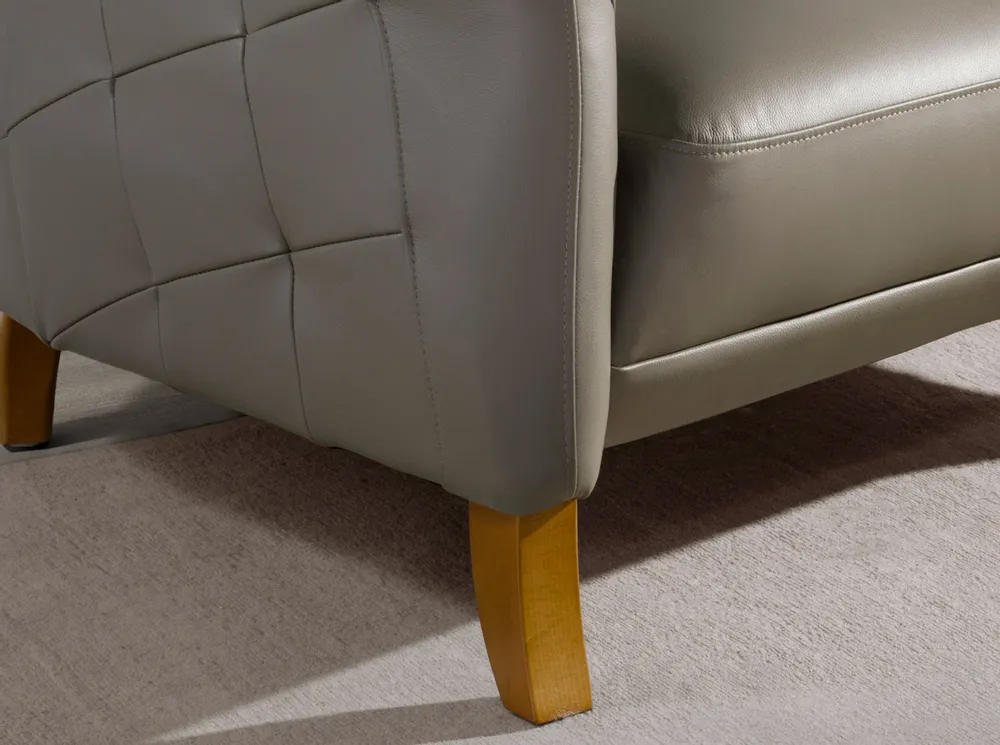 Armchairs - Grey leather armchair - ANGEL CERDÁ