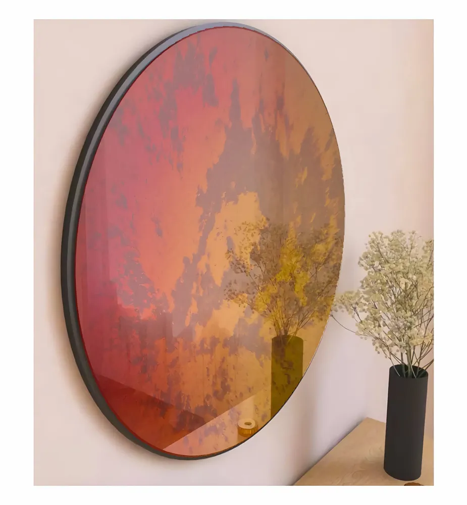 Mirrors - Cosmic reflection, decorative round mirror - NARCIS