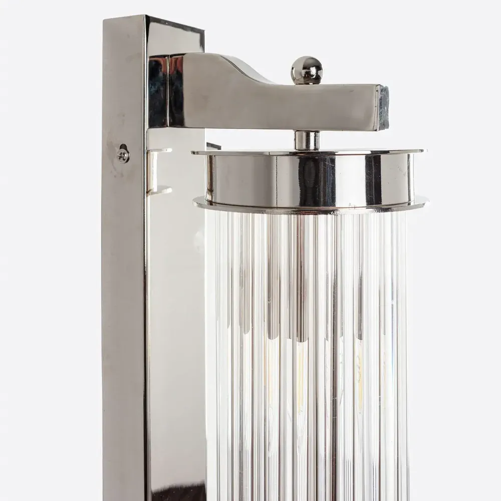 Wall lamps - Small Nickel Elon Wall Light - PURE WHITE LINES EUROPE