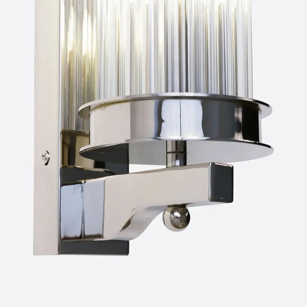 Wall lamps - Small Nickel Elon Wall Light - PURE WHITE LINES EUROPE