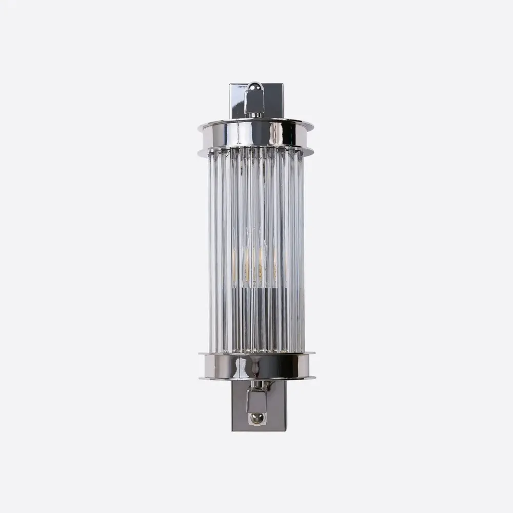 Wall lamps - Small Nickel Elon Wall Light - PURE WHITE LINES EUROPE