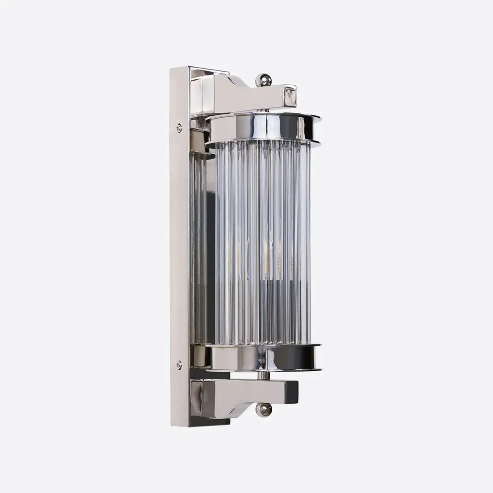 Wall lamps - Small Nickel Elon Wall Light - PURE WHITE LINES EUROPE