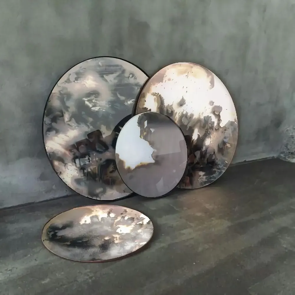 Miroirs - Reflet d'Ivoir, miroir rond décoratif - NARCIS