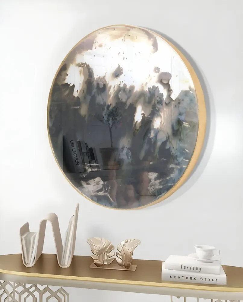 Miroirs - Reflet d'Ivoir, miroir rond décoratif - NARCIS