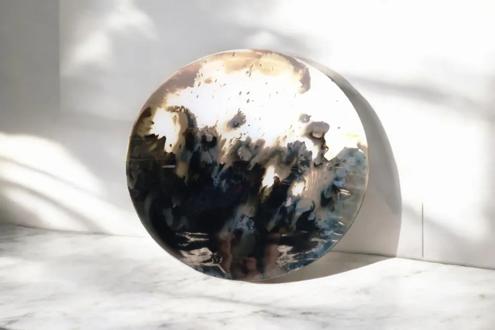 Miroirs - Reflet d'Ivoir, miroir rond décoratif - NARCIS