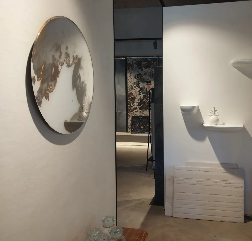 Miroirs - Reflet d'Ivoir, miroir rond décoratif - NARCIS