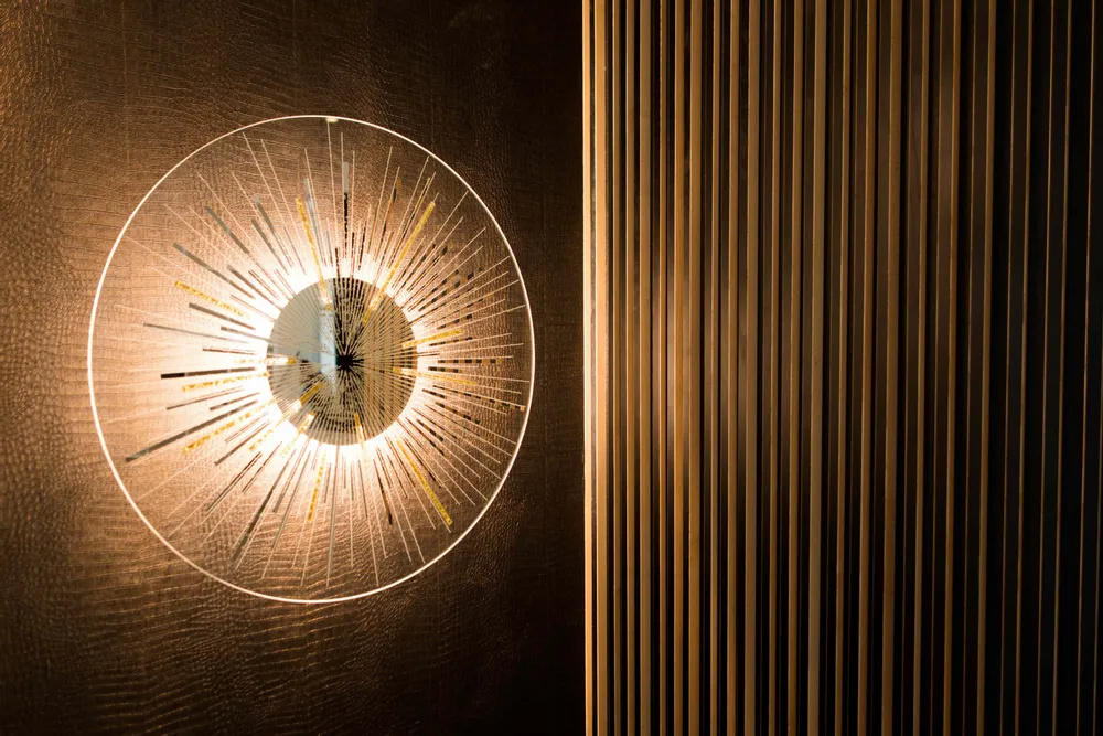 Stained glass decoration - Sunshine, floor lamp, wall lamp, glass light fixture - NARCIS