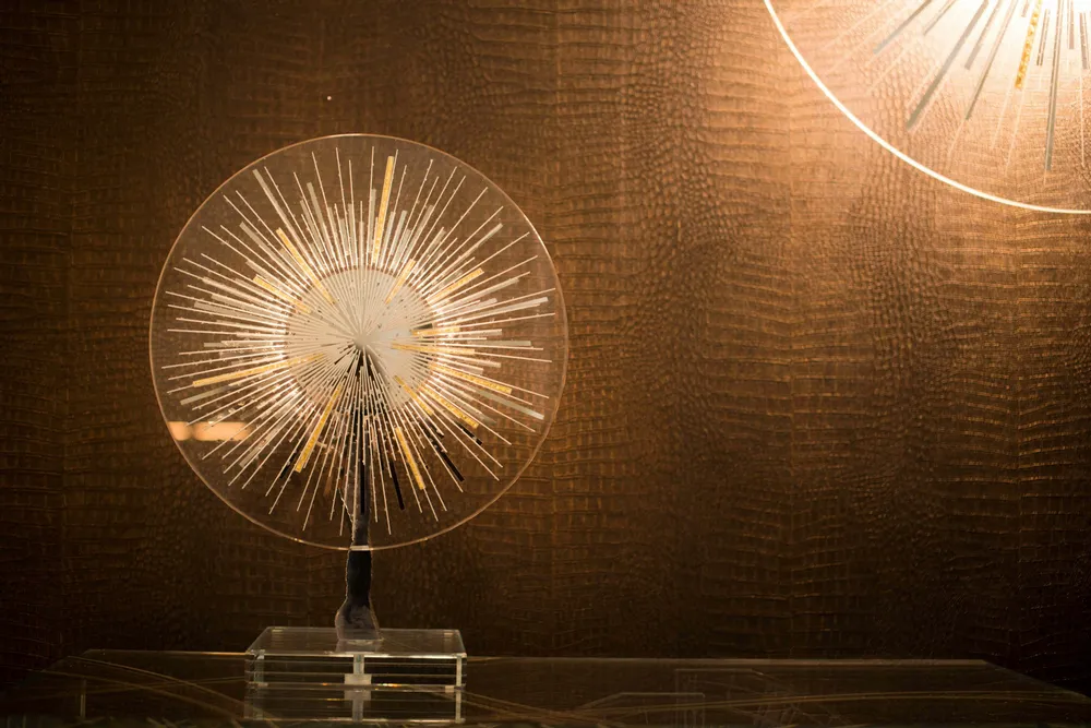 Stained glass decoration - Sunshine, floor lamp, wall lamp, glass light fixture - NARCIS