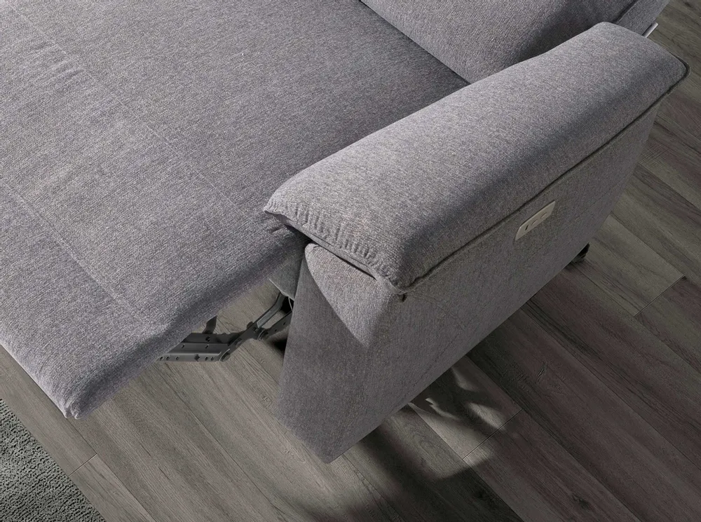 Canapés - Canapé 3 places en tissu gris - ANGEL CERDÁ