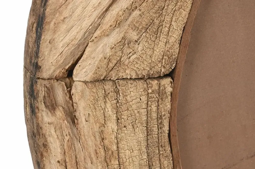 Mirrors - ANTIQUE WHEEL WOODEN MIRROR - ITEM HOME BY ITEM INTERNATIONAL