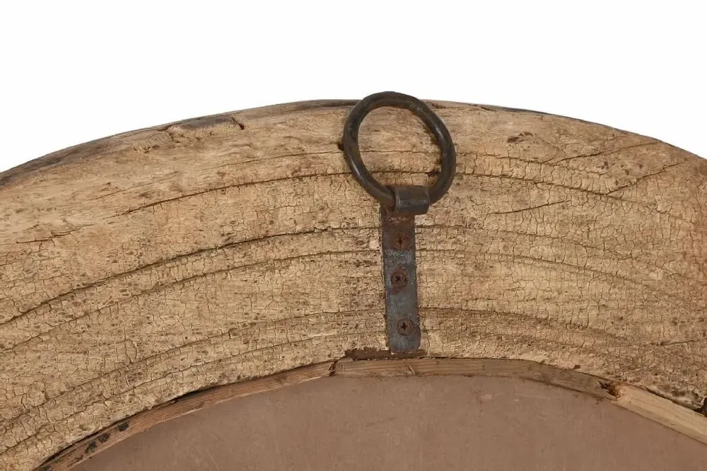 Mirrors - ANTIQUE WHEEL WOODEN MIRROR - ITEM HOME BY ITEM INTERNATIONAL