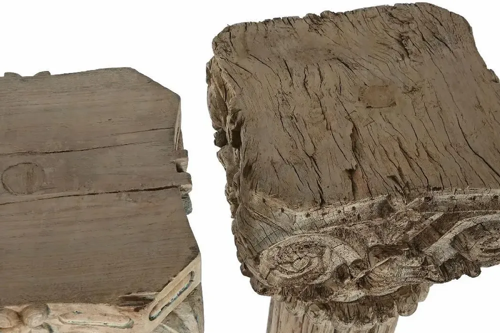 Unique pieces - CARVED WOODEN COLUMN - UNIQUE PIECE - ITEM HOME BY ITEM INTERNATIONAL