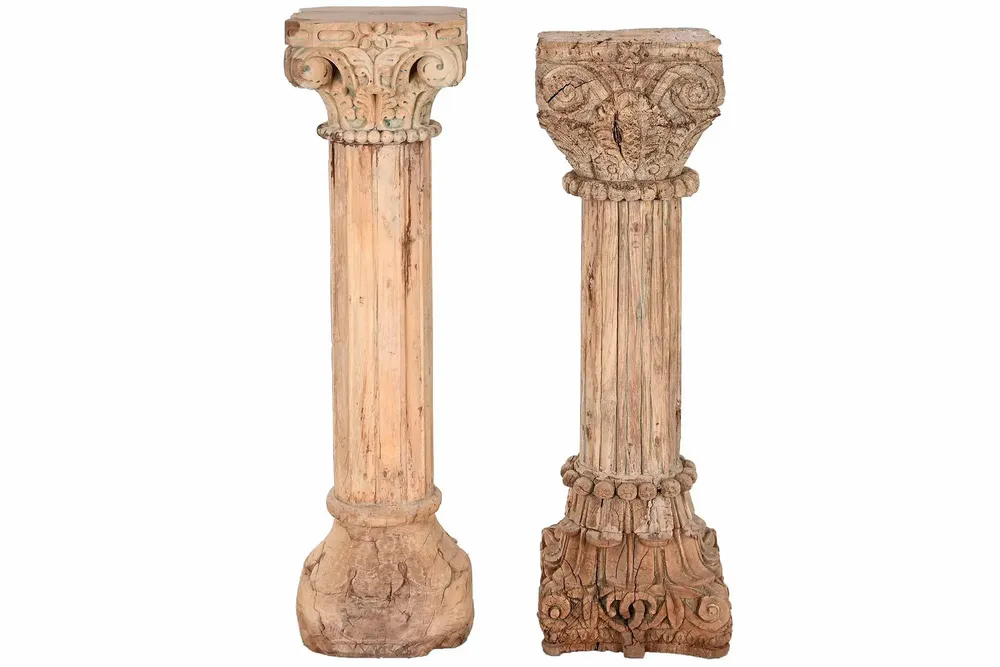 Unique pieces - CARVED WOODEN COLUMN - UNIQUE PIECE - ITEM HOME BY ITEM INTERNATIONAL