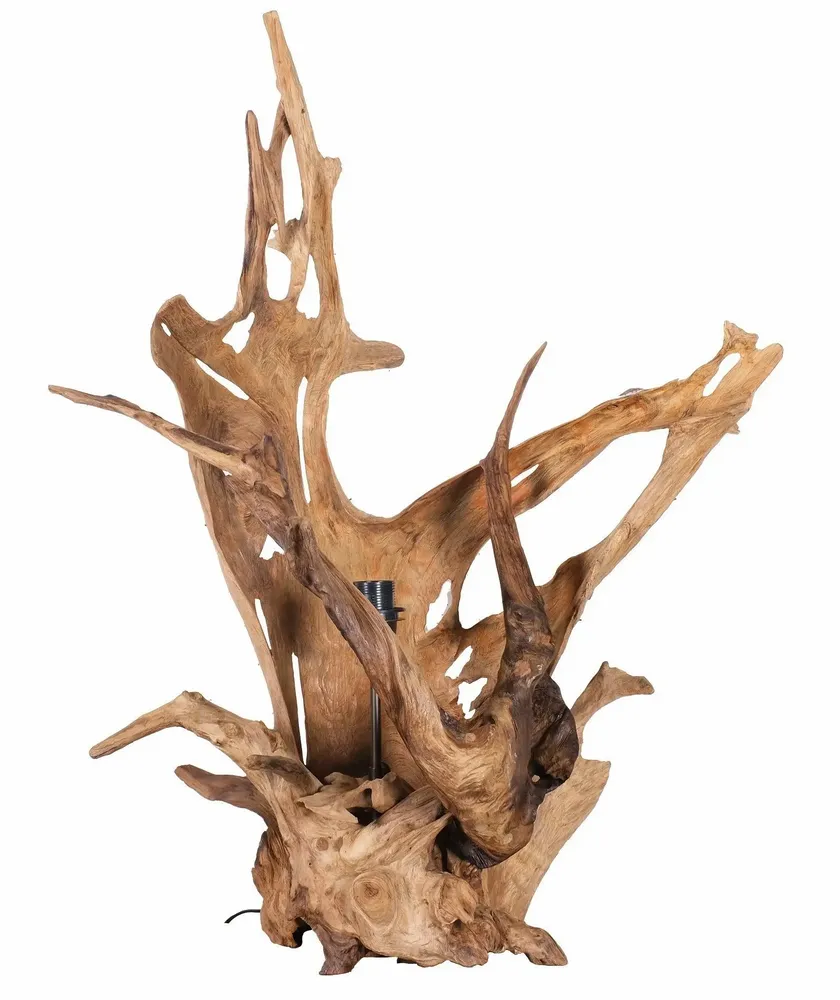 Lampes de table - LAMPE DE TABLE EN TECK FABRIQUÉE À LA MAIN - ITEM HOME BY ITEM INTERNATIONAL