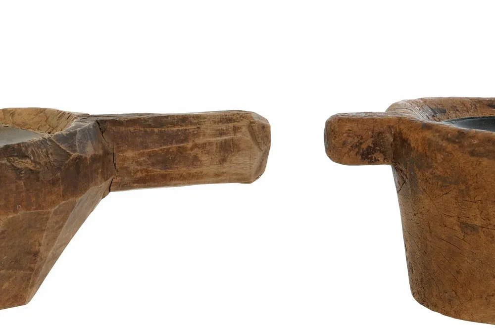 Unique pieces - ANTIQUE WOODEN CANDLE HOLDER 4 ASSORTED - ITEM HOME BY ITEM INTERNATIONAL